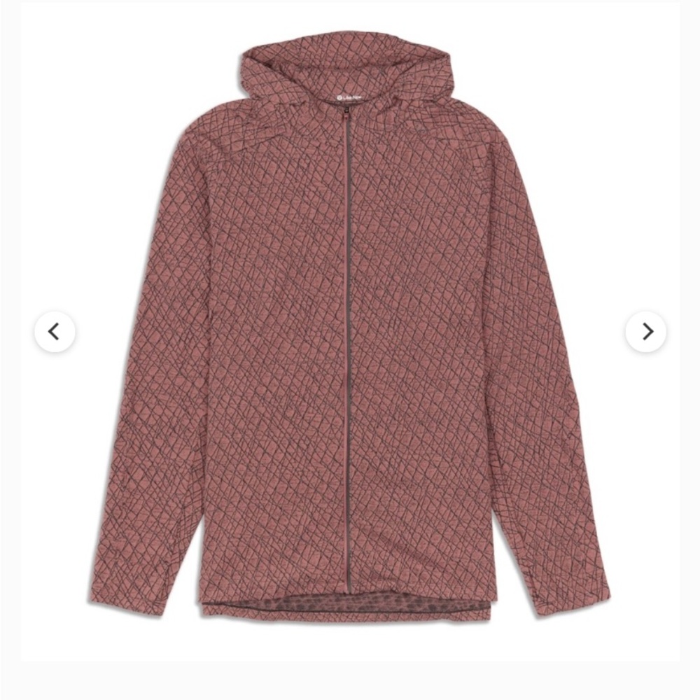 Lululemon Quilted Hooded Zip Jacket in Dusty Rose